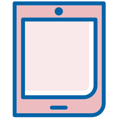Mobile tablet. Illustration